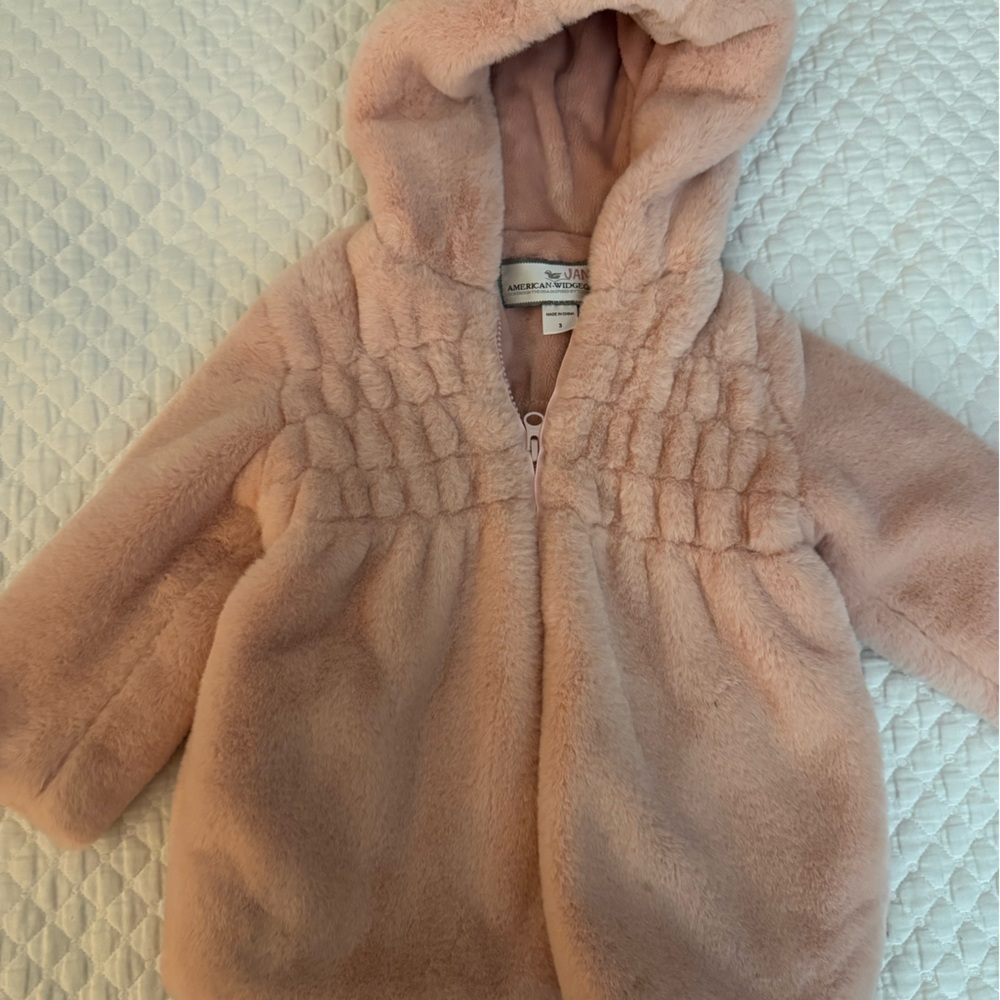 Widgeon faux fur girls coat